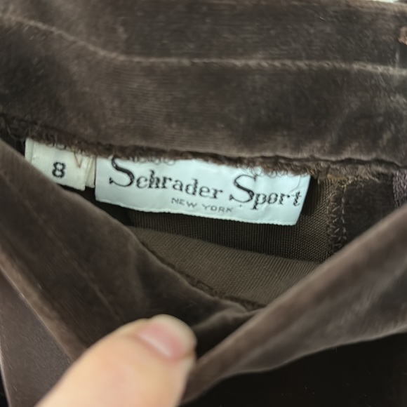 Schrader Sport NY Vintage Velvet Maxi Brown Skirt Size 8 - Picture 9 of 9